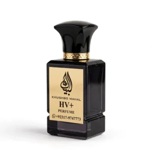 Home black perfume bottle three quarter